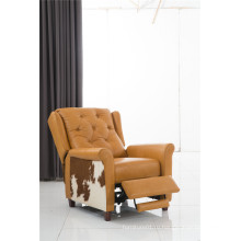 Натуральный кожаный кожаный диван для дивана с электроприводом (781)